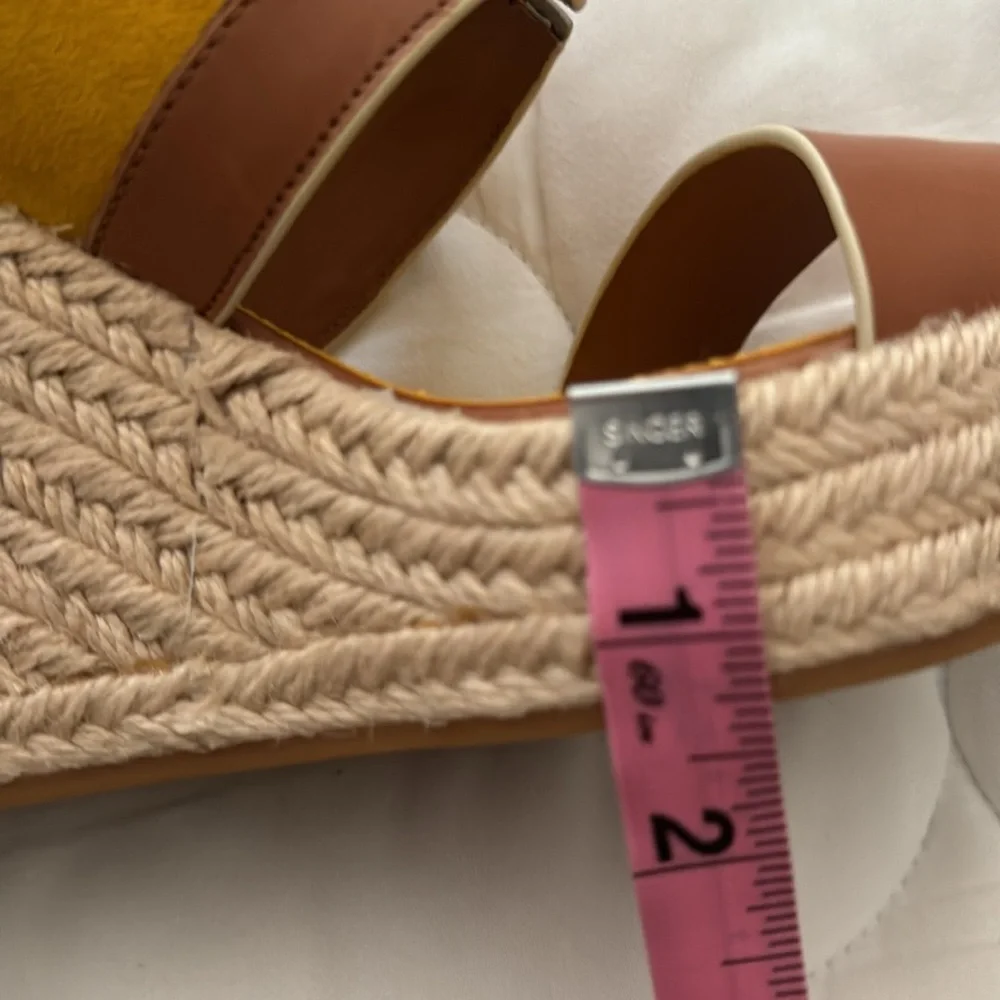 Tory Burch Ines Wedge Espadrille Platform Sandals. 8M. New, no box.